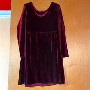 Laundry by Shelli Segal babydoll style stretch velvet dress M